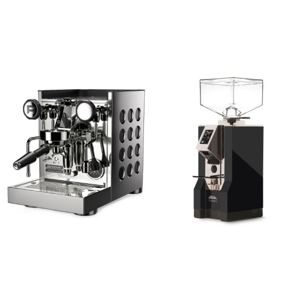 Rocket Espresso Appartamento TCA, black + Eureka Mignon Turbo, CR black