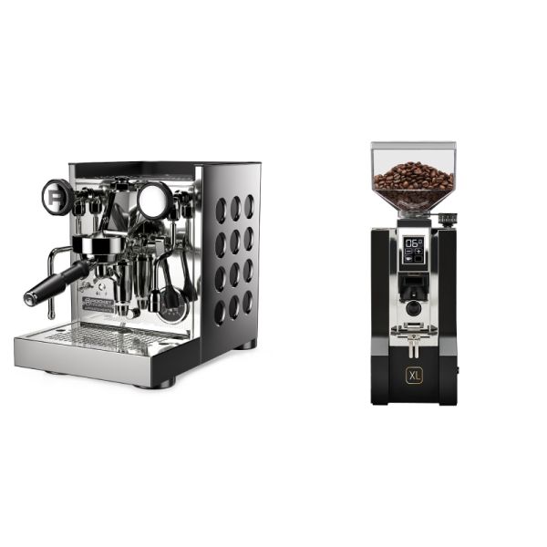 Rocket Espresso Appartamento TCA, black + Eureka Mignon XL, CR black