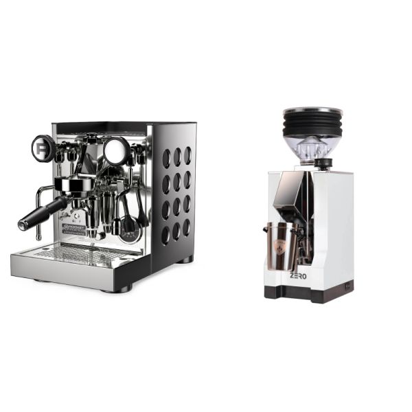 Rocket Espresso Appartamento TCA, black + Eureka Mignon Zero, CR white