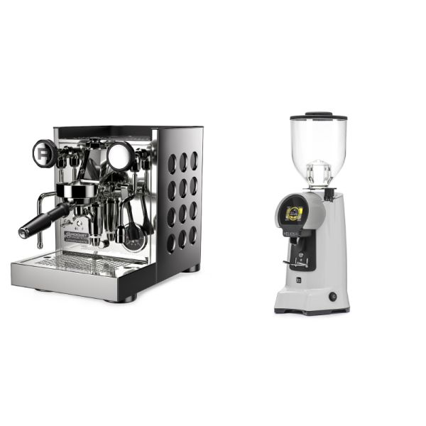 Rocket Espresso Appartamento TCA, black + Eureka Helios 75, grey