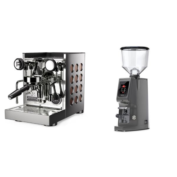 Rocket Espresso Appartamento TCA, copper + Eureka Atom W 65, grey