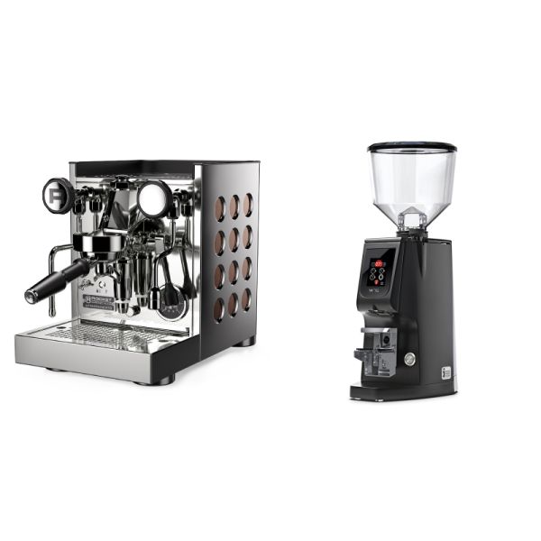 Rocket Espresso Appartamento TCA, copper + Eureka Atom W 75, black