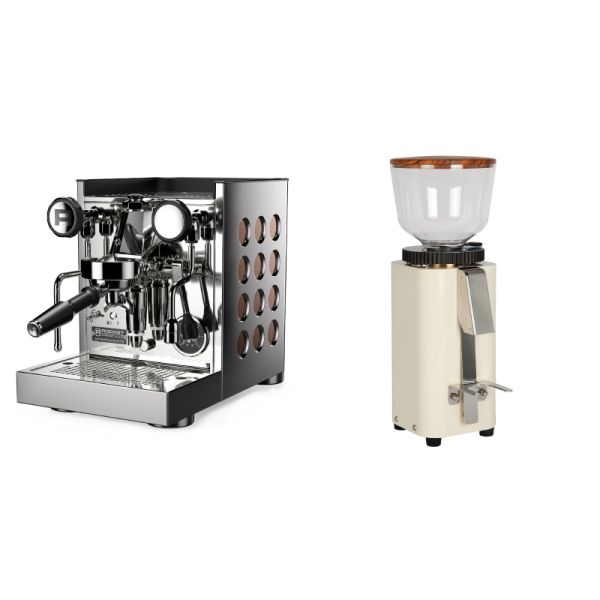 Rocket Espresso Appartamento TCA, copper + ECM C-Manuale 54, cream, olive