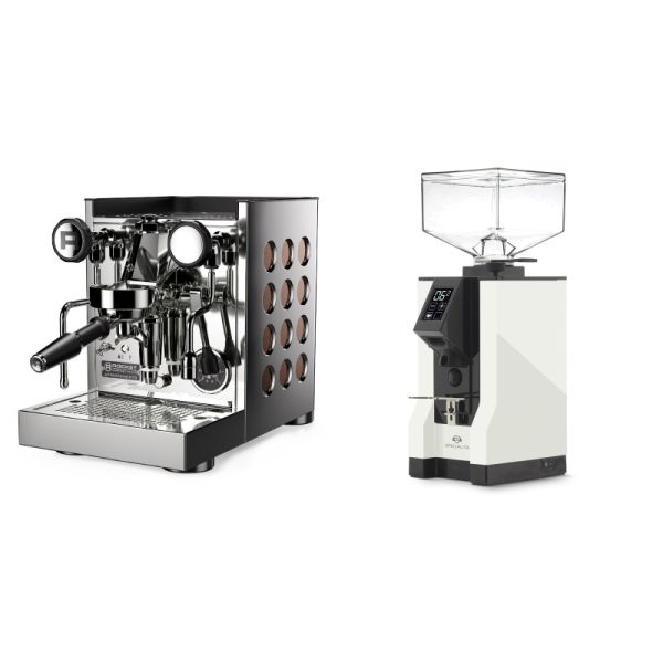 Rocket Espresso Appartamento TCA, copper + Eureka Mignon Specialita, BL white