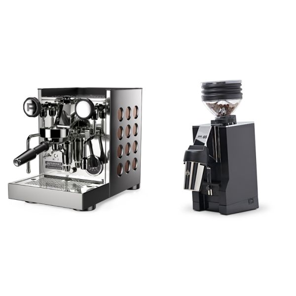 Rocket Espresso Appartamento TCA, copper + Eureka Mignon Zero 65 All Purpose, CR black