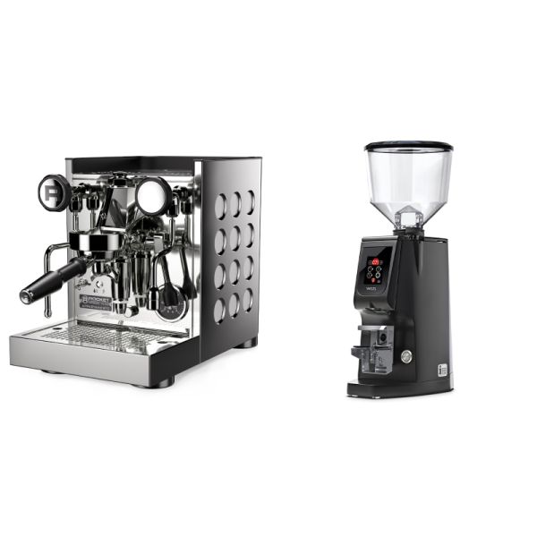 Rocket Espresso Appartamento TCA, white + Eureka Atom W 65, black