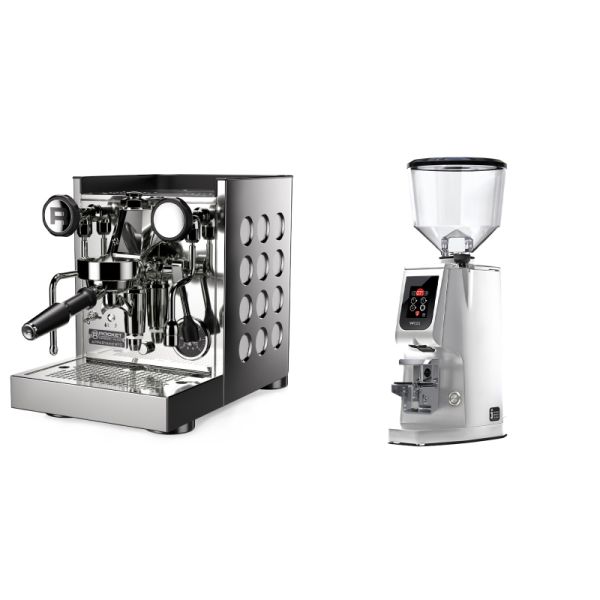 Rocket Espresso Appartamento TCA, white + Eureka Atom W 65, chrome