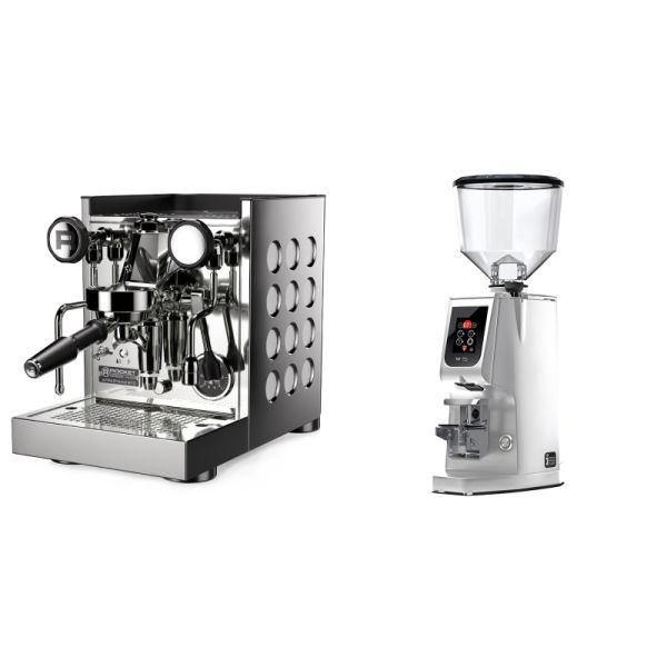 Rocket Espresso Appartamento TCA, white + Eureka Atom W 75, chrome