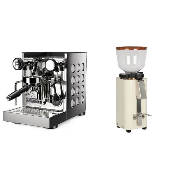 Rocket Espresso Appartamento TCA, white + ECM C-Manuale 54, cream, olive