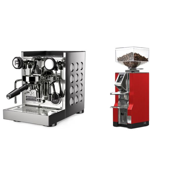 Rocket Espresso Appartamento TCA, white + Eureka Mignon Libra, CR ferrari red