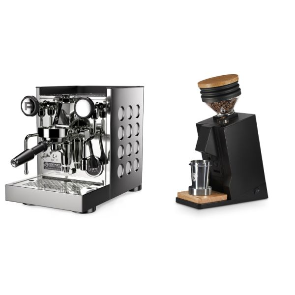 Rocket Espresso Appartamento TCA, white + Eureka Mignon Single Dose, Black & Oak