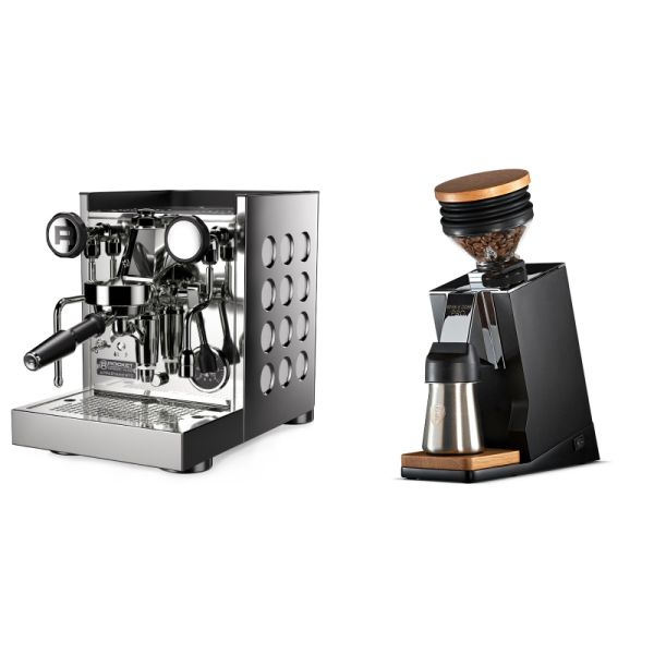 Rocket Espresso Appartamento TCA, white + Eureka Mignon Single Dose PRO, Black & Oak