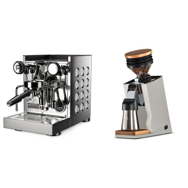 Rocket Espresso Appartamento TCA, white + Eureka Mignon Single Dose PRO, White & Oak