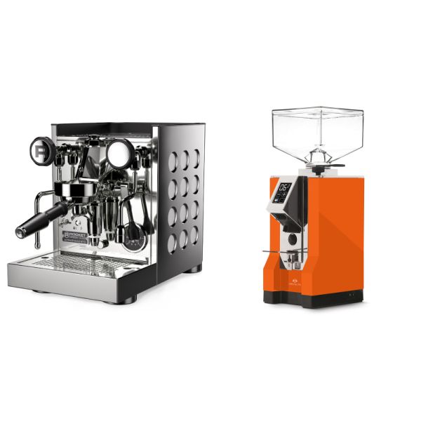 Rocket Espresso Appartamento TCA, white + Eureka Mignon Specialita, CR orange