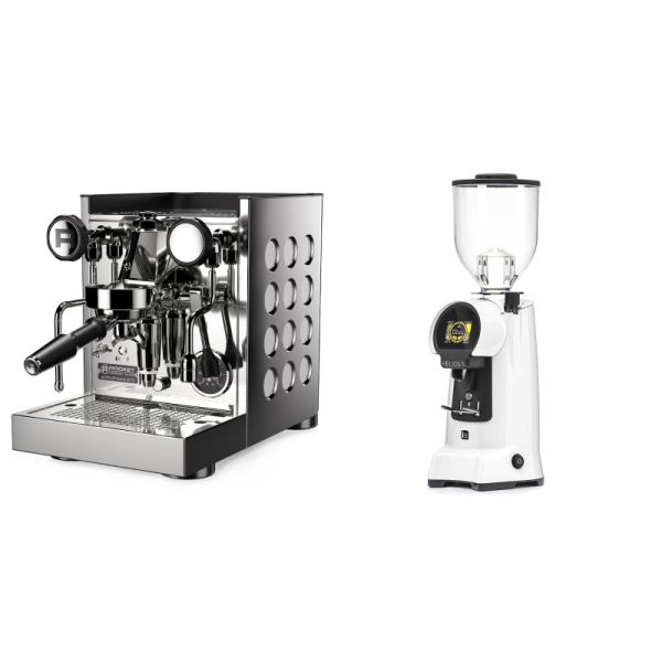 Rocket Espresso Appartamento TCA, white + Eureka Helios 75, white