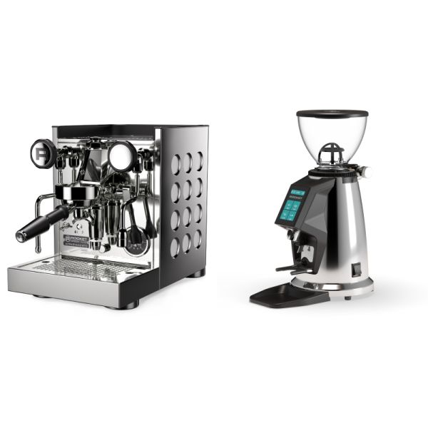 Rocket Espresso Appartamento TCA, white + Rocket Espresso SPLUGA, chrome