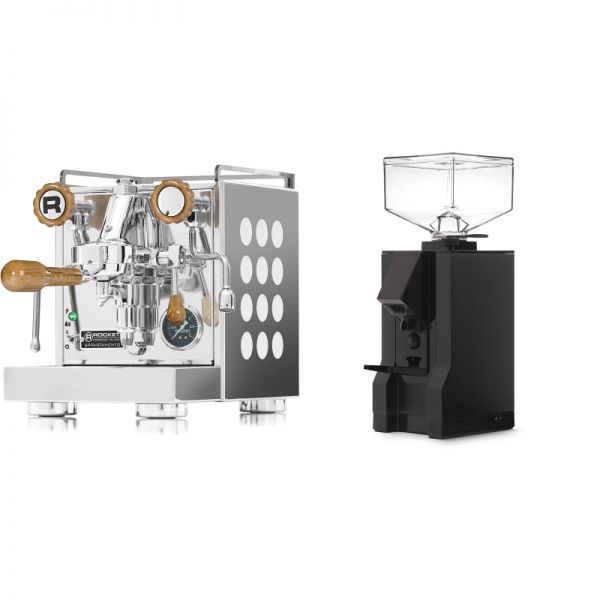 Rocket Espresso Appartamento, white, dub + Eureka Mignon Manuale, BL black