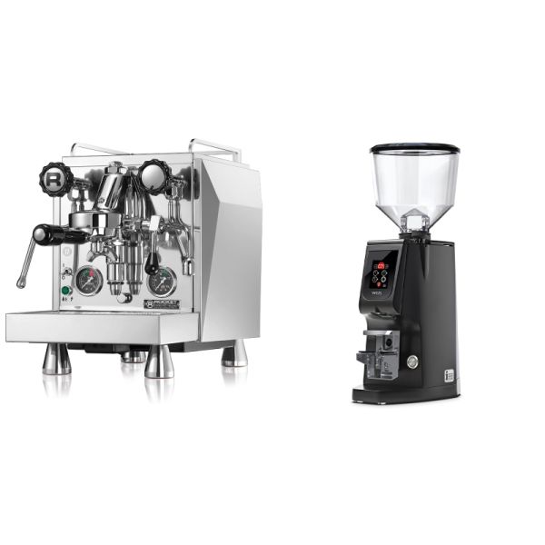 Rocket Espresso Giotto Cronometro R + Eureka Atom W 65, black