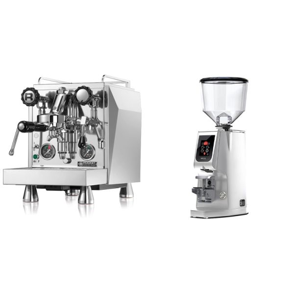 Rocket Espresso Giotto Cronometro R + Eureka Atom W 65, chrome