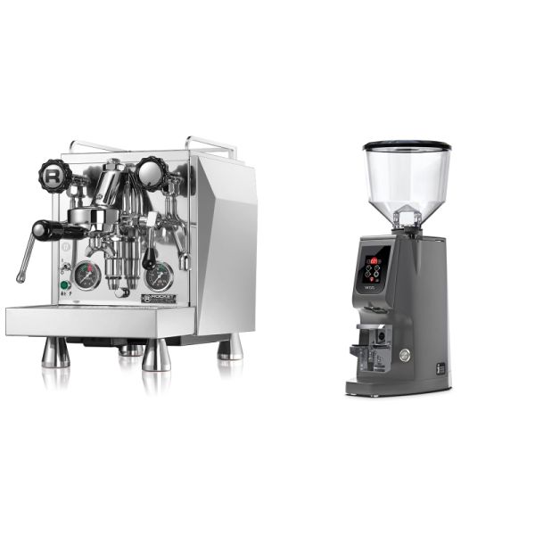 Rocket Espresso Giotto Cronometro R + Eureka Atom W 65, grey