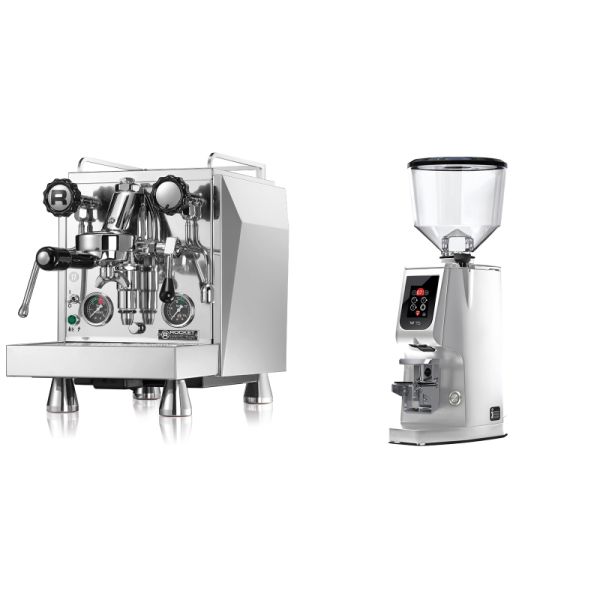 Rocket Espresso Giotto Cronometro R + Eureka Atom W 75, chrome