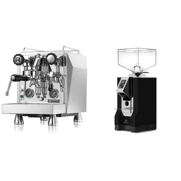 Rocket Espresso Giotto Cronometro R + Eureka Mignon Bravo, CR black