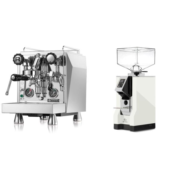 Rocket Espresso Giotto Cronometro R + Eureka Mignon Bravo, CR white