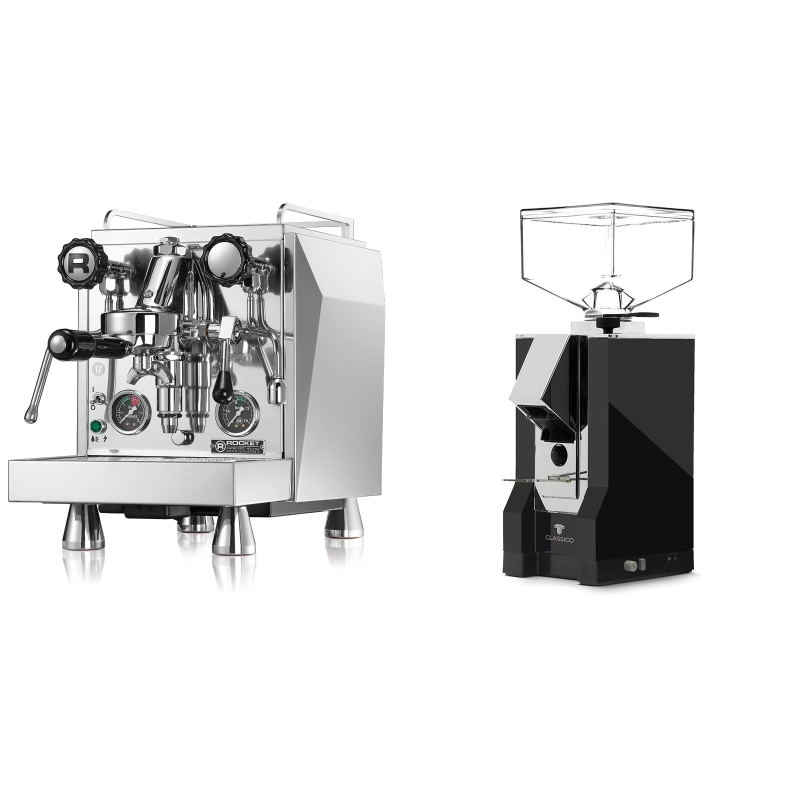 Rocket Espresso Giotto Cronometro R + Eureka Mignon Classico, CR black