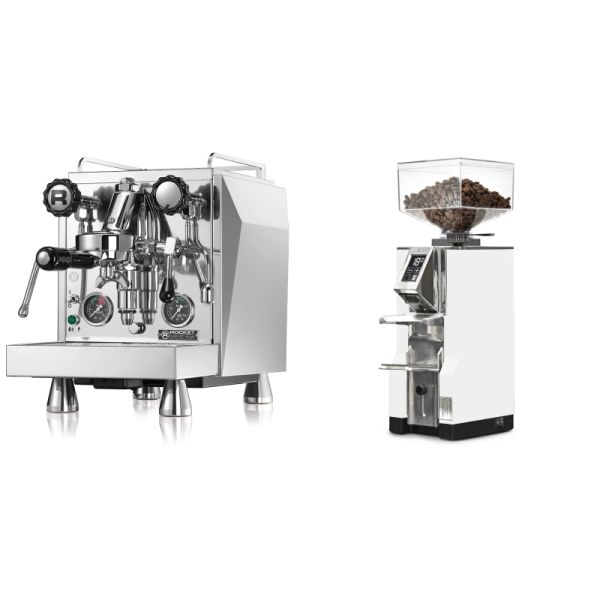 Rocket Espresso Giotto Cronometro R + Eureka Mignon Libra, CR white