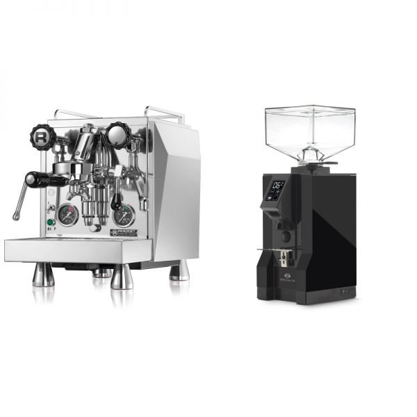 Rocket Espresso Giotto Cronometro R + Eureka Mignon Specialita, BL black
