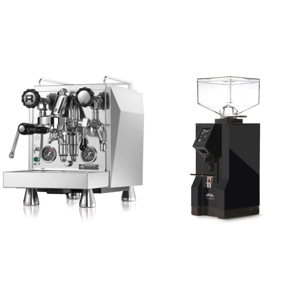 Rocket Espresso Giotto Cronometro R + Eureka Mignon Turbo, BL black