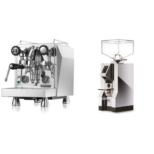 Rocket Espresso Giotto Cronometro R + Eureka Mignon Turbo, CR chrome