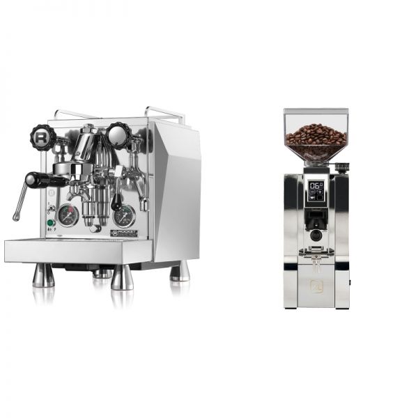 Rocket Espresso Giotto Cronometro R + Eureka Mignon XL, CR chrome