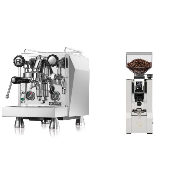 Rocket Espresso Giotto Cronometro R + Eureka Mignon XL, CR white