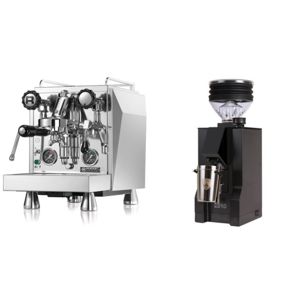 Rocket Espresso Giotto Cronometro R + Eureka Mignon Zero, BL black