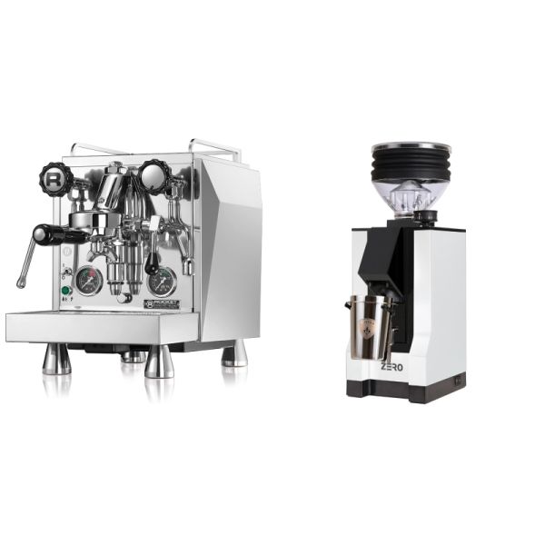 Rocket Espresso Giotto Cronometro R + Eureka Mignon Zero, BL white