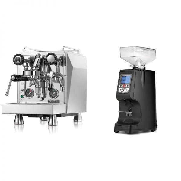 Rocket Espresso Giotto Cronometro R + Eureka Atom 60, black