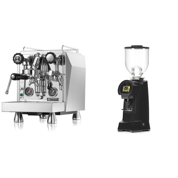 Rocket Espresso Giotto Cronometro R + Eureka Helios 65, black