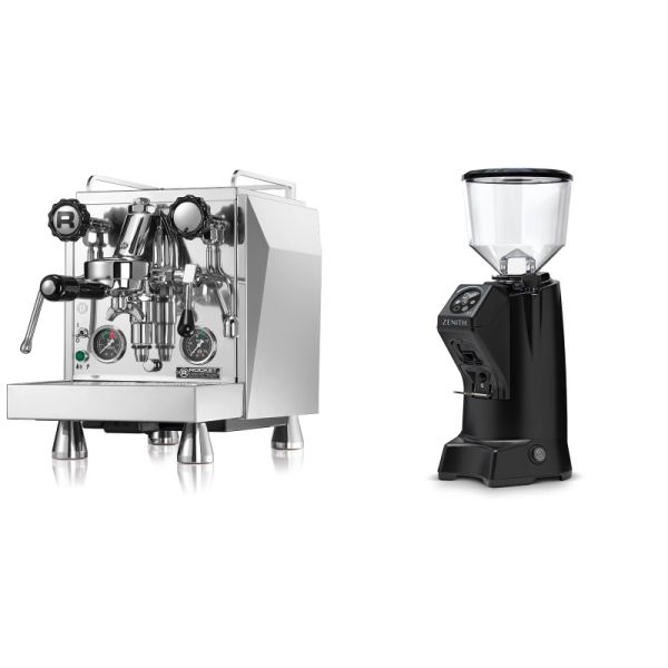 Rocket Espresso Giotto Cronometro R + Eureka Zenith 65 Touch, black