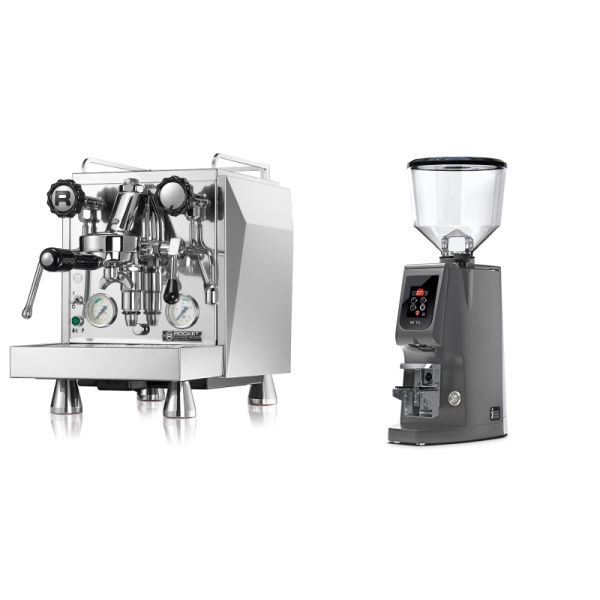 Rocket Espresso Giotto Cronometro V + Eureka Atom W 75, grey