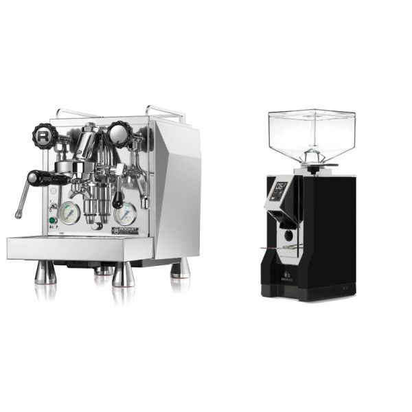 Rocket Espresso Giotto Cronometro V + Eureka Mignon Bravo, CR black