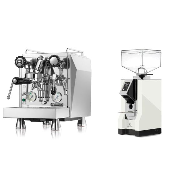 Rocket Espresso Giotto Cronometro V + Eureka Mignon Bravo, CR white