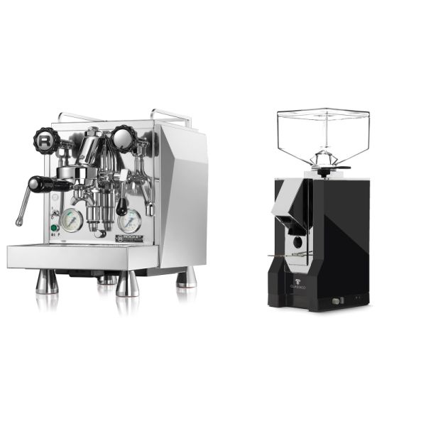 Rocket Espresso Giotto Cronometro V + Eureka Mignon Classico, CR black