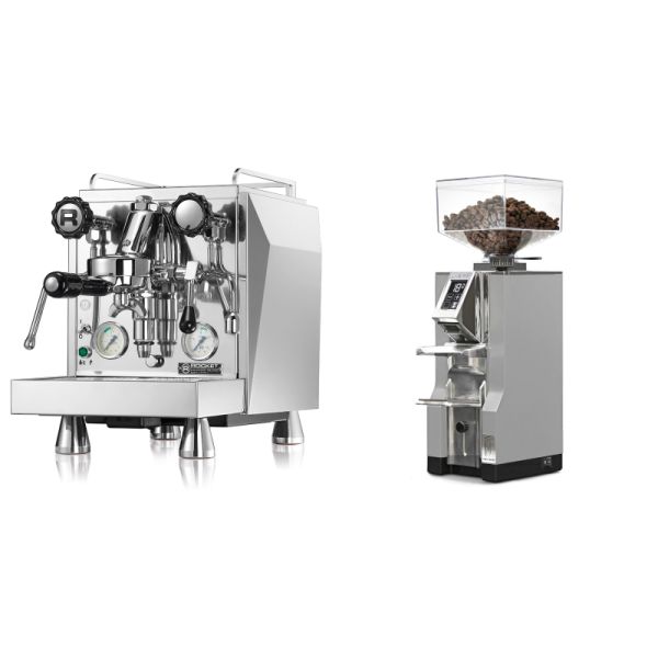 Rocket Espresso Giotto Cronometro V + Eureka Mignon Libra, CR grey