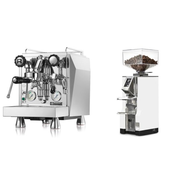 Rocket Espresso Giotto Cronometro V + Eureka Mignon Libra, CR white