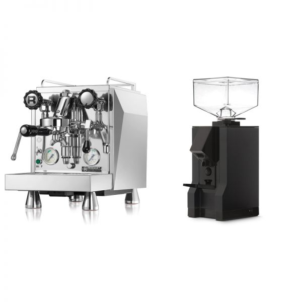 Rocket Espresso Giotto Cronometro V + Eureka Mignon Manuale, BL black