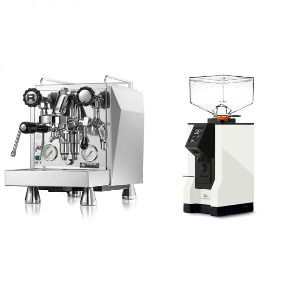 Rocket Espresso Giotto Cronometro V + Eureka Mignon Perfetto, BL white