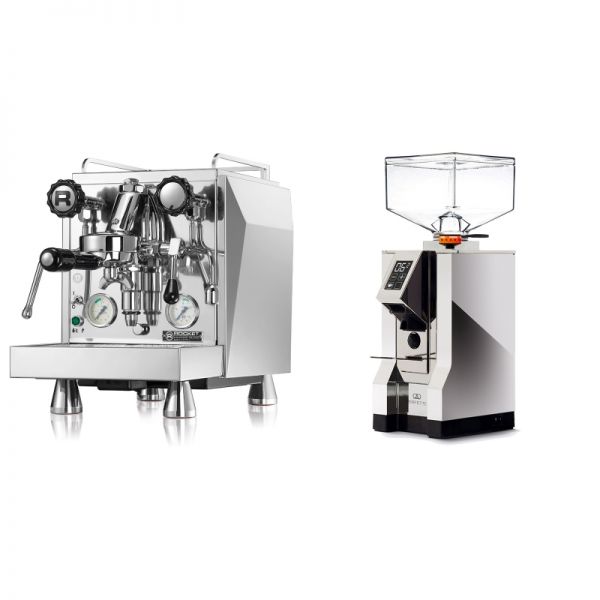 Rocket Espresso Giotto Cronometro V + Eureka Mignon Perfetto, CR chrome