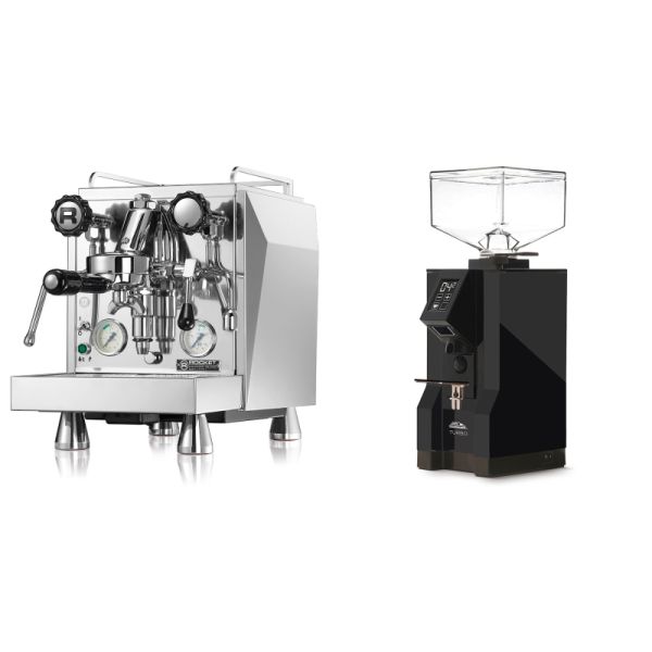 Rocket Espresso Giotto Cronometro V + Eureka Mignon Turbo, BL black