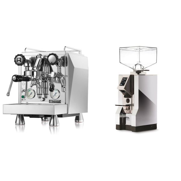 Rocket Espresso Giotto Cronometro V + Eureka Mignon Turbo, CR chrome
